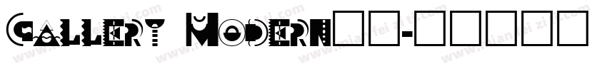 Gallery Modern字体字体转换